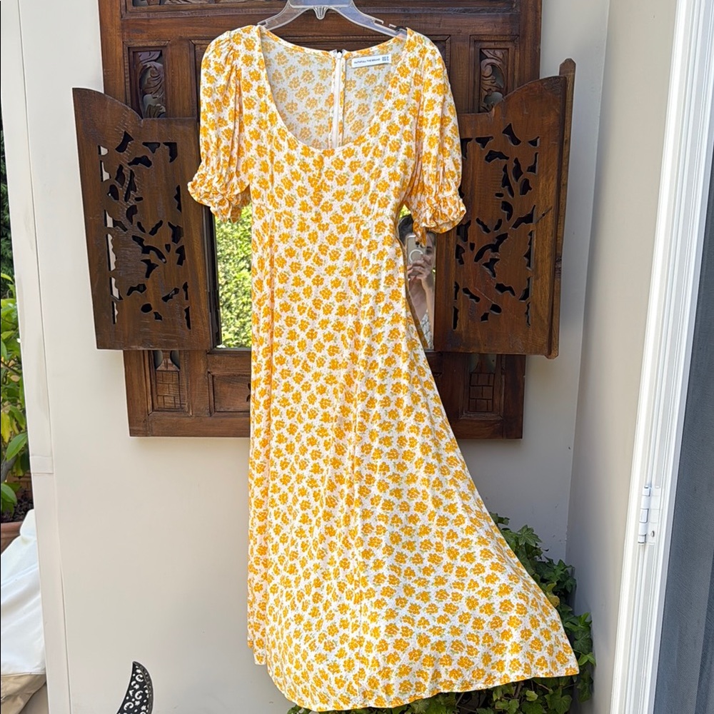 Floral Yellow Dress